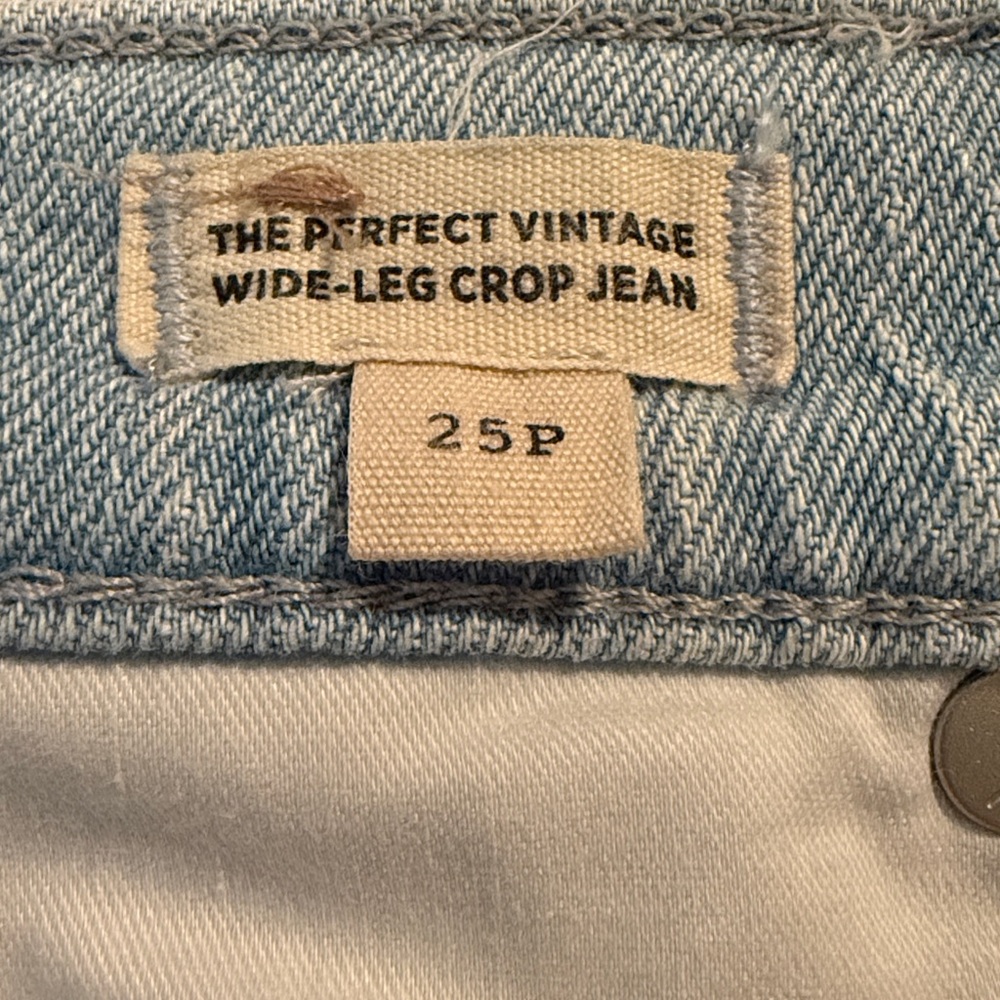 Madewell Women's Light denim Perfect Vintage Wide-leg Crop Jeans - Picture 5 of 6